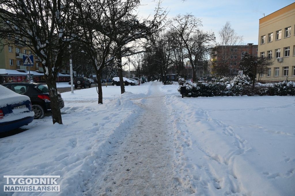 Sytuacja na drogach i chodnikach w Tarnobrzegu