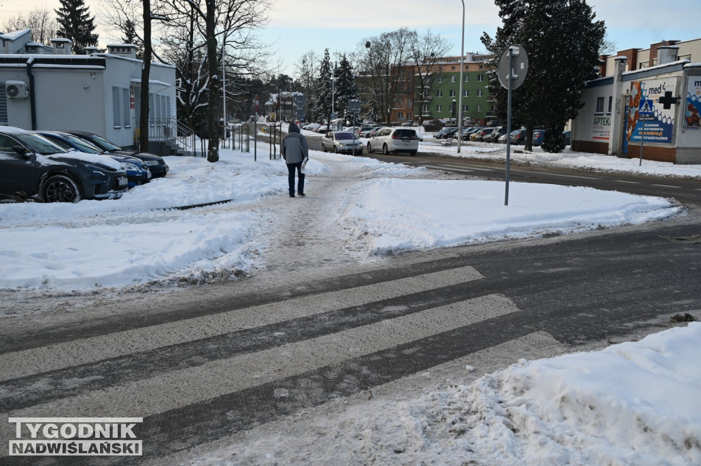 Sytuacja na drogach i chodnikach w Tarnobrzegu