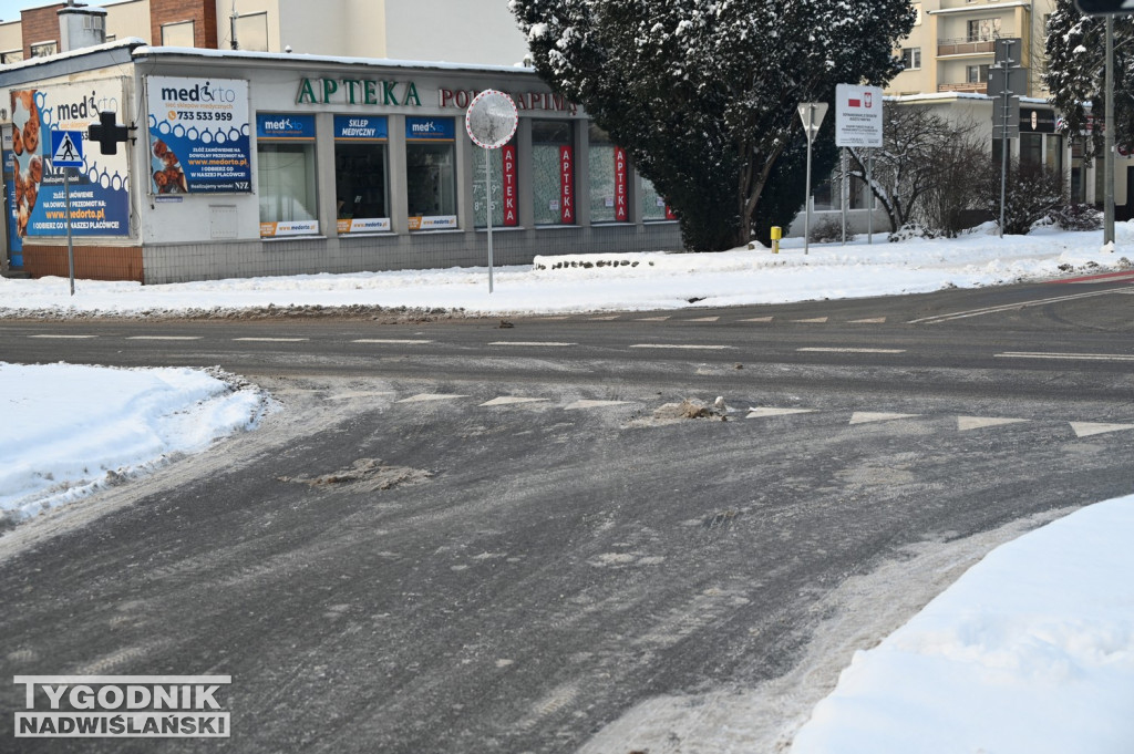 Sytuacja na drogach i chodnikach w Tarnobrzegu