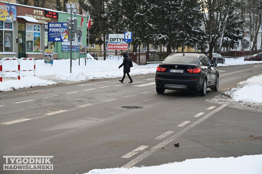 Sytuacja na drogach i chodnikach w Tarnobrzegu