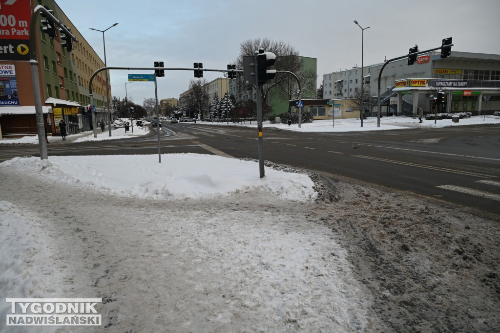 Sytuacja na drogach i chodnikach w Tarnobrzegu