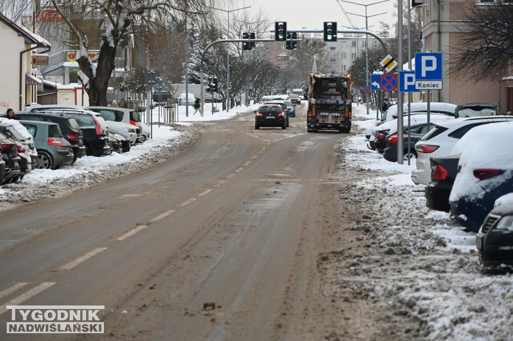 Sytuacja na drogach i chodnikach w Tarnobrzegu