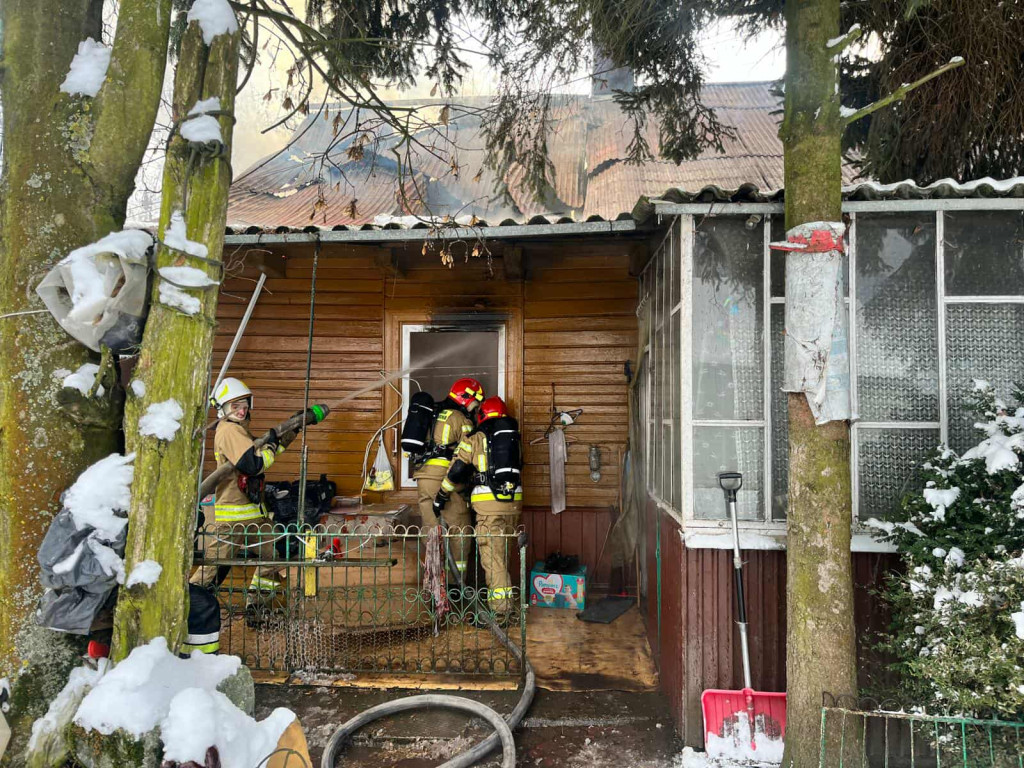 Pożar domu w powiecie staszowskim