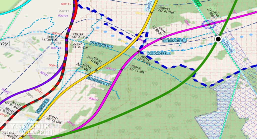 Wariant przebiegu DK9 Dominika Potoka