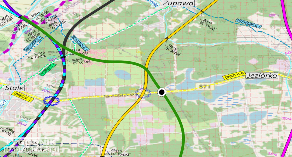 Wariant przebiegu DK9 Dominika Potoka