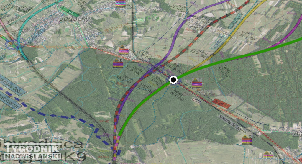 Wariant przebiegu DK9 Dominika Potoka