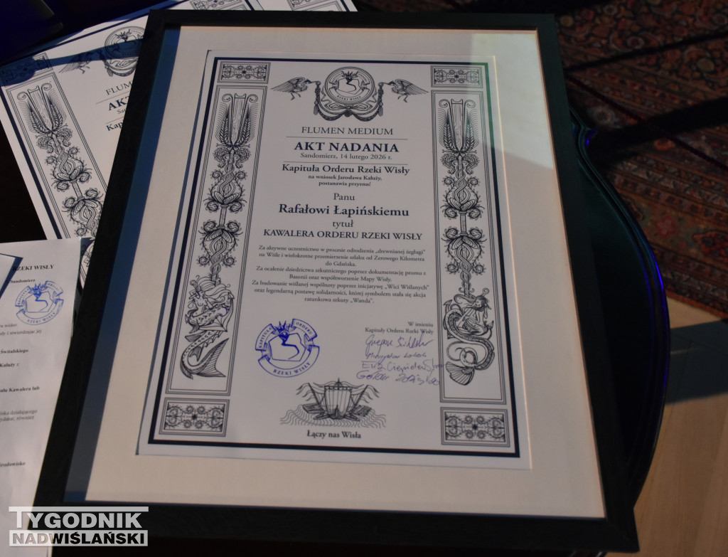 Gala Orderu Rzeki Wisły w Sandomierzu