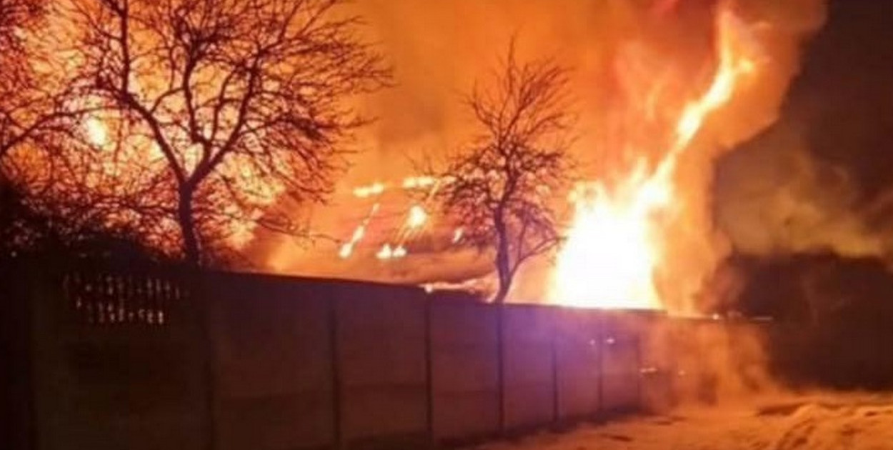 Pożar w Malkowicach