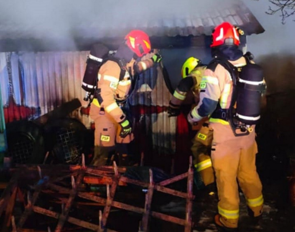 Pożar w Malkowicach