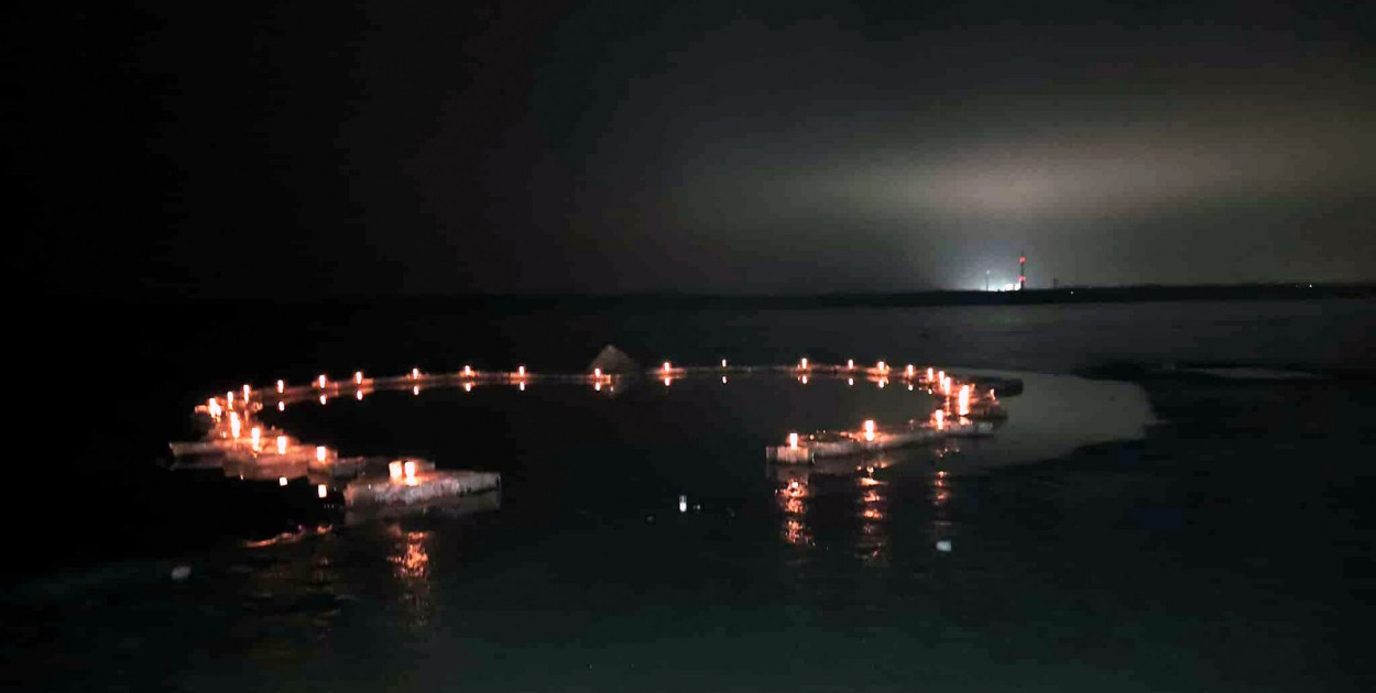 Lodowate Walentynki nad Jeziorem Tarnobrzeskim