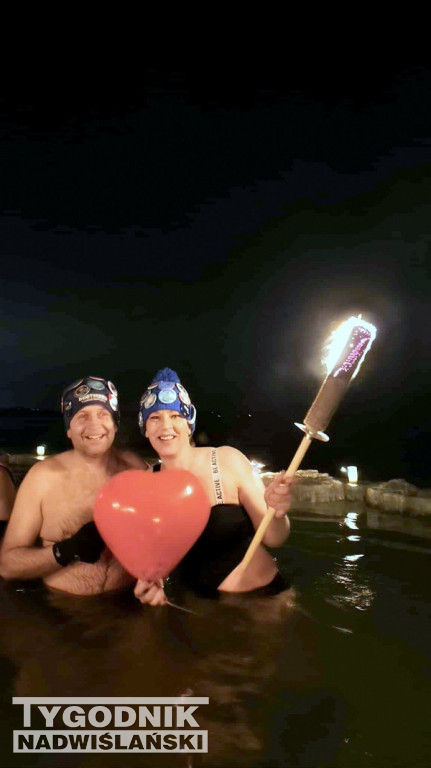 Lodowate Walentynki nad Jeziorem Tarnobrzeskim