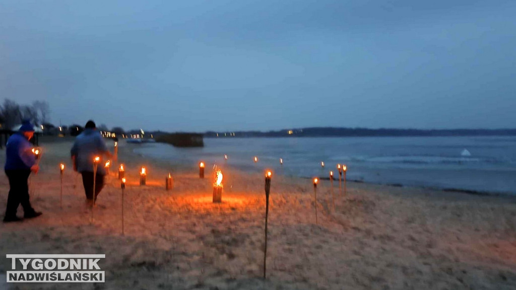 Lodowate Walentynki nad Jeziorem Tarnobrzeskim