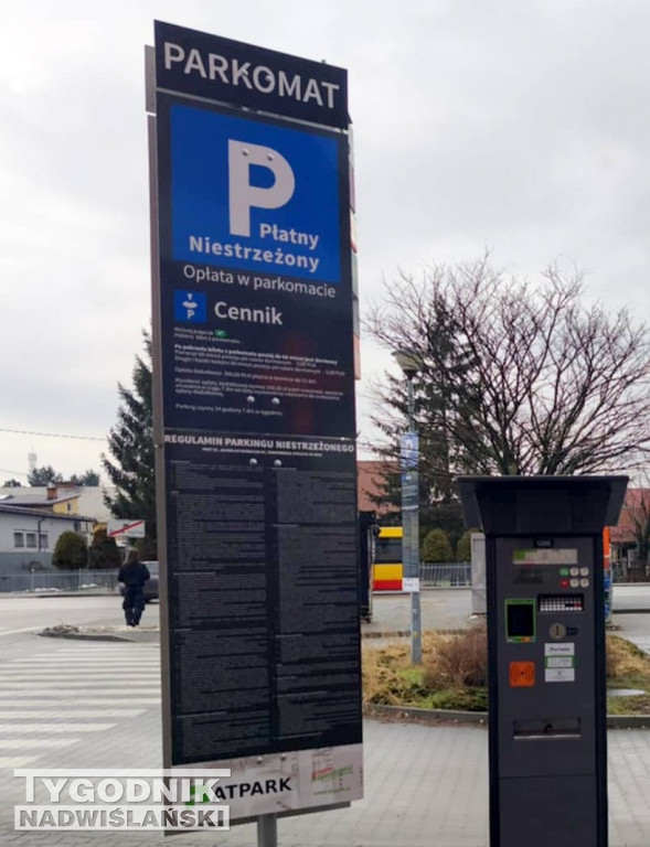 Płatny parking przy dawnym dworcu PKS w Tarnobrzegu