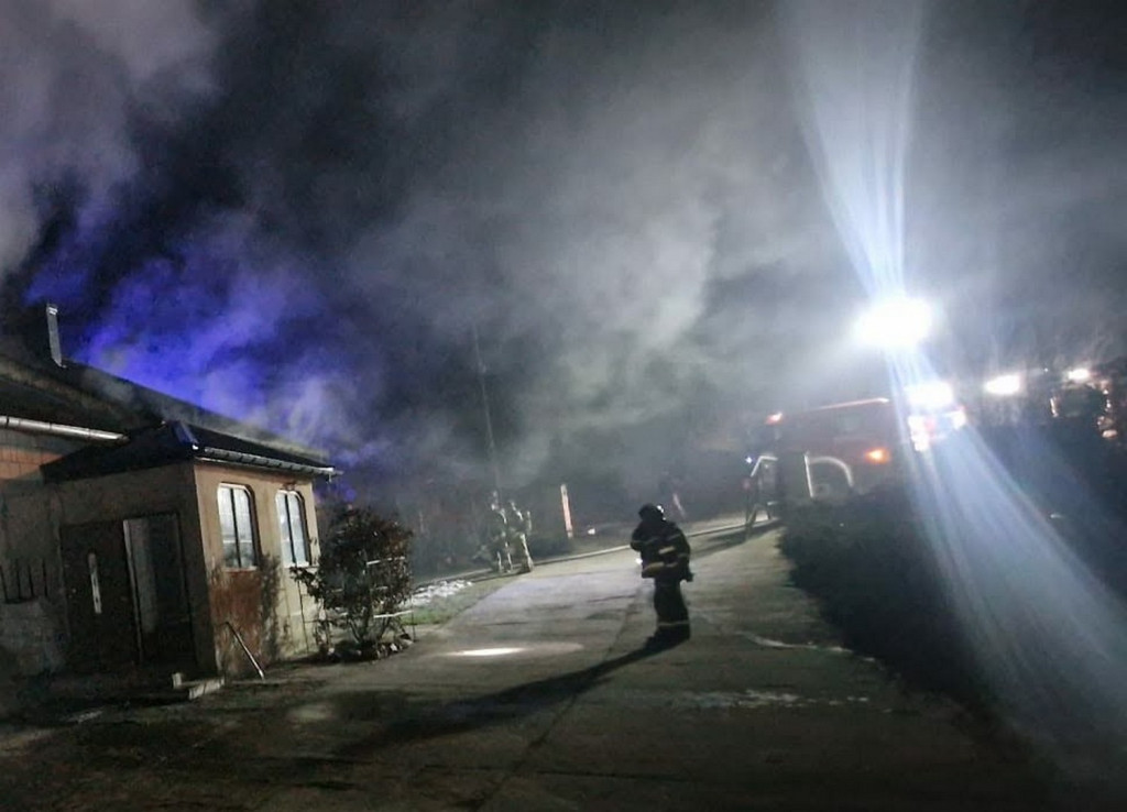 Pożar w gm. Samborzec