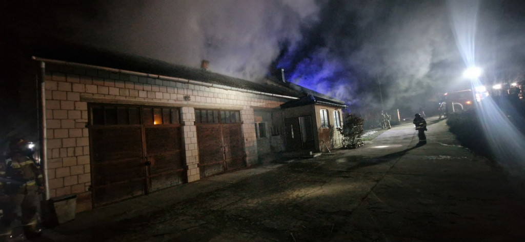 Pożar w gm. Samborzec