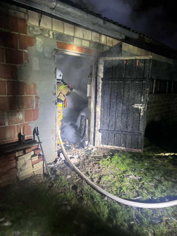 Pożar w gm. Samborzec