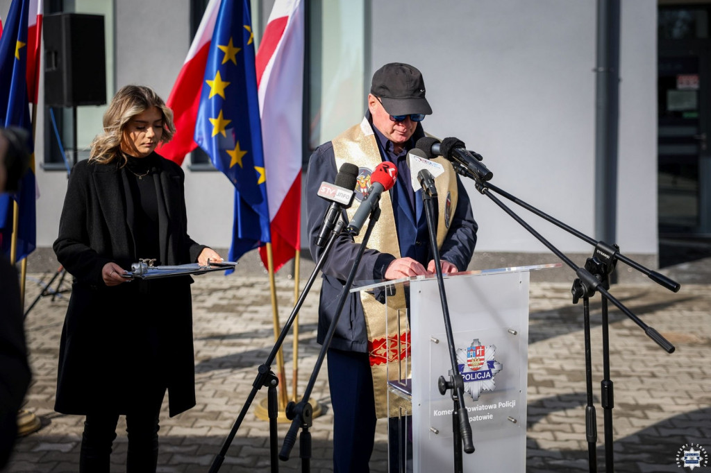 Otwarcie rozbudowane KP Policji w Opatowie
