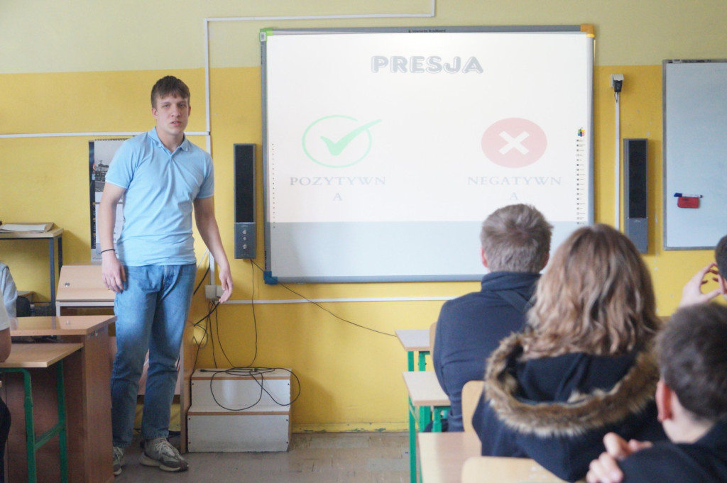 Spotkanie przedstawicieli Kopernika z uczniami SP10