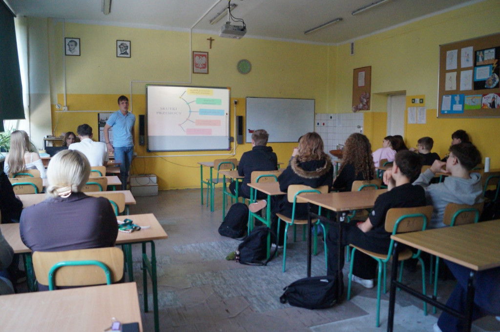 Spotkanie przedstawicieli Kopernika z uczniami SP10