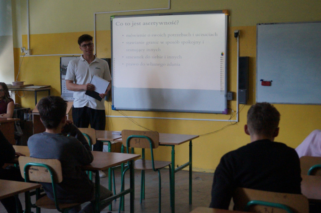 Spotkanie przedstawicieli Kopernika z uczniami SP10