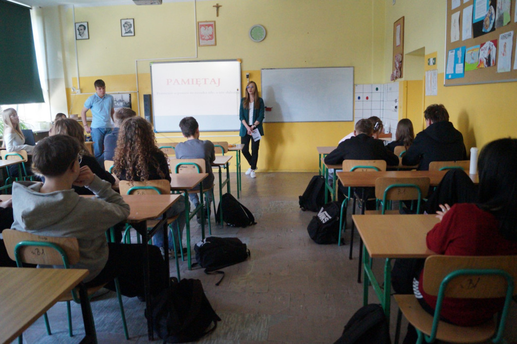 Spotkanie przedstawicieli Kopernika z uczniami SP10