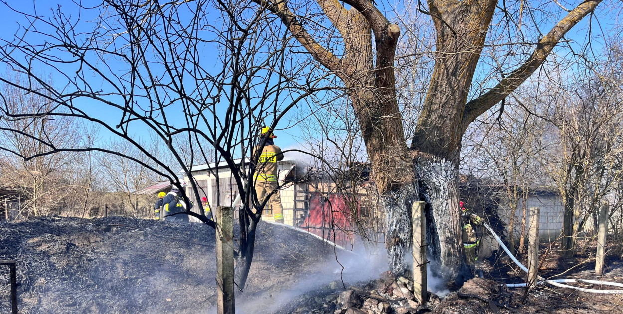 Pożar w  Tarnobrzegu