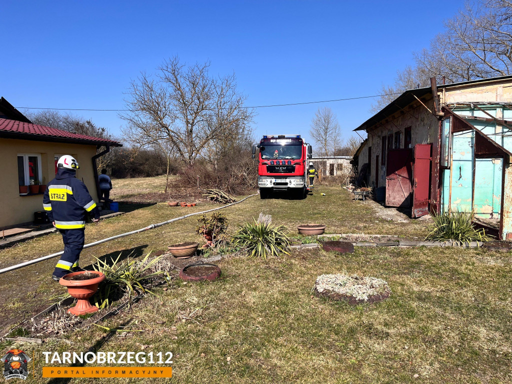 Pożar w  Tarnobrzegu