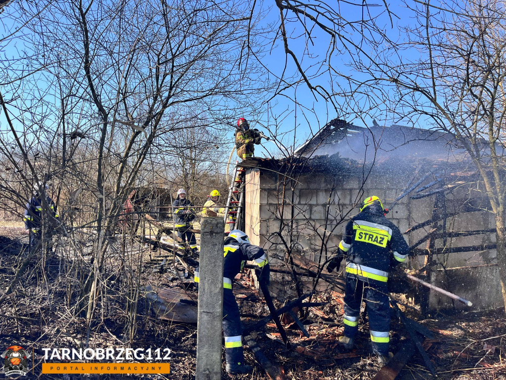 Pożar w  Tarnobrzegu