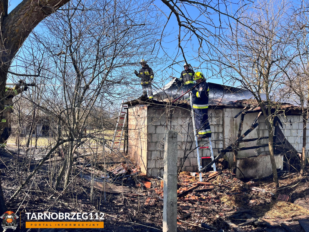 Pożar w  Tarnobrzegu