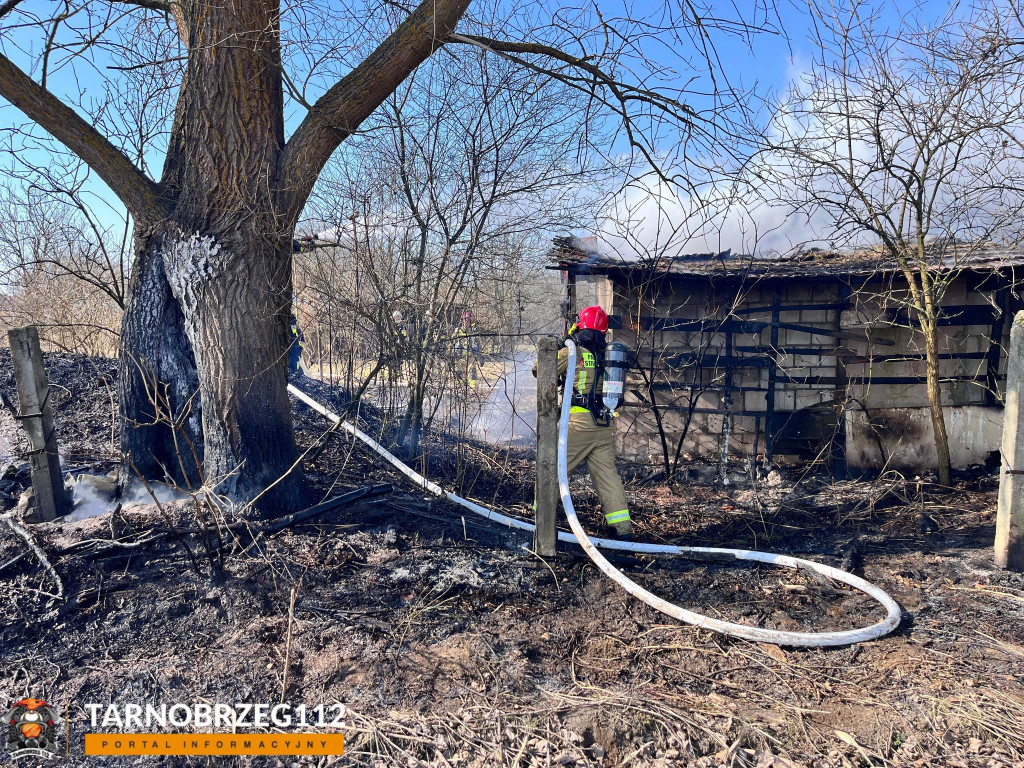 Pożar w  Tarnobrzegu