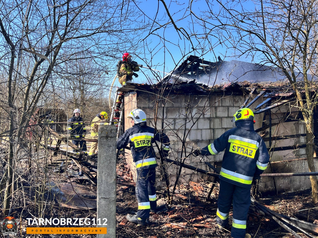 Pożar w  Tarnobrzegu