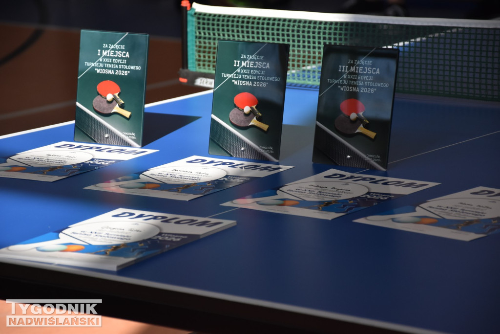 Turniej tenisa stołowego w Chmielowie