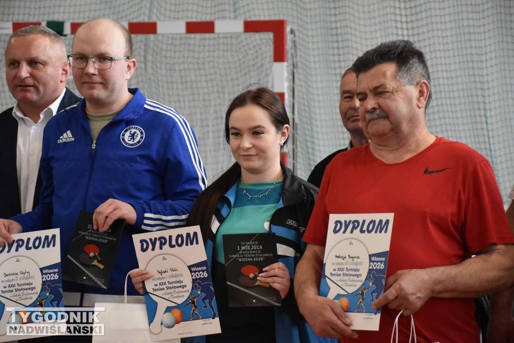 Turniej tenisa stołowego w Chmielowie