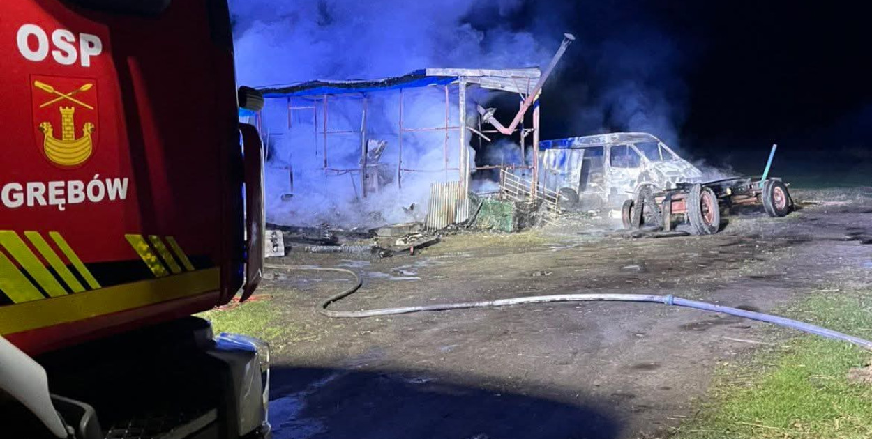 Pożar w Grębowie