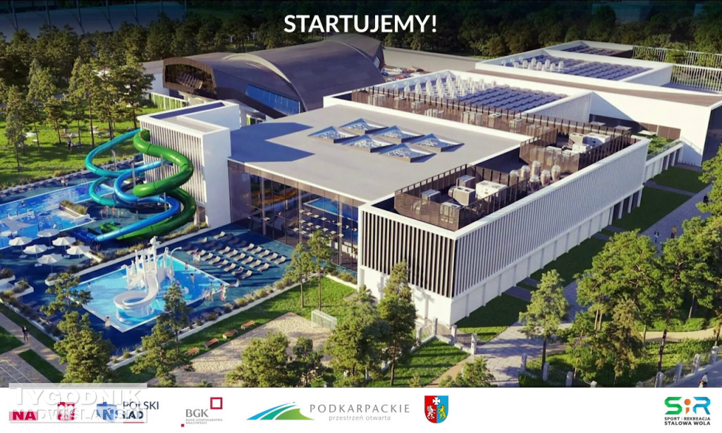 Aquapark Stalowa Wola - wizualizacja