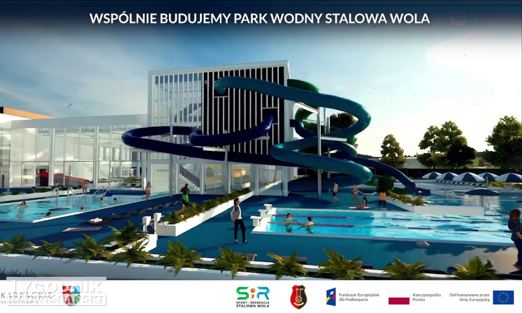 Aquapark Stalowa Wola - wizualizacja