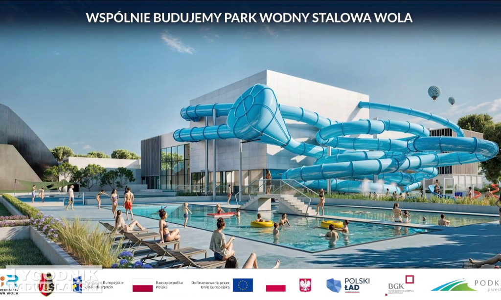 Aquapark Stalowa Wola - wizualizacja
