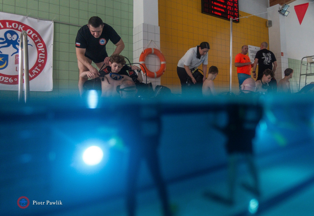 Nurkowanie na basenie w Nowej Dębie