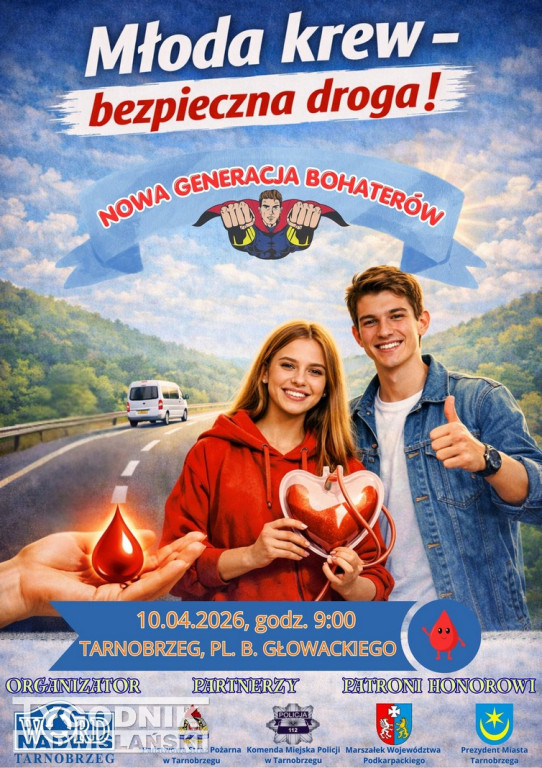 Akcja krwiodawcza WORD Tarnobrzeg na placu B. Głowackiego