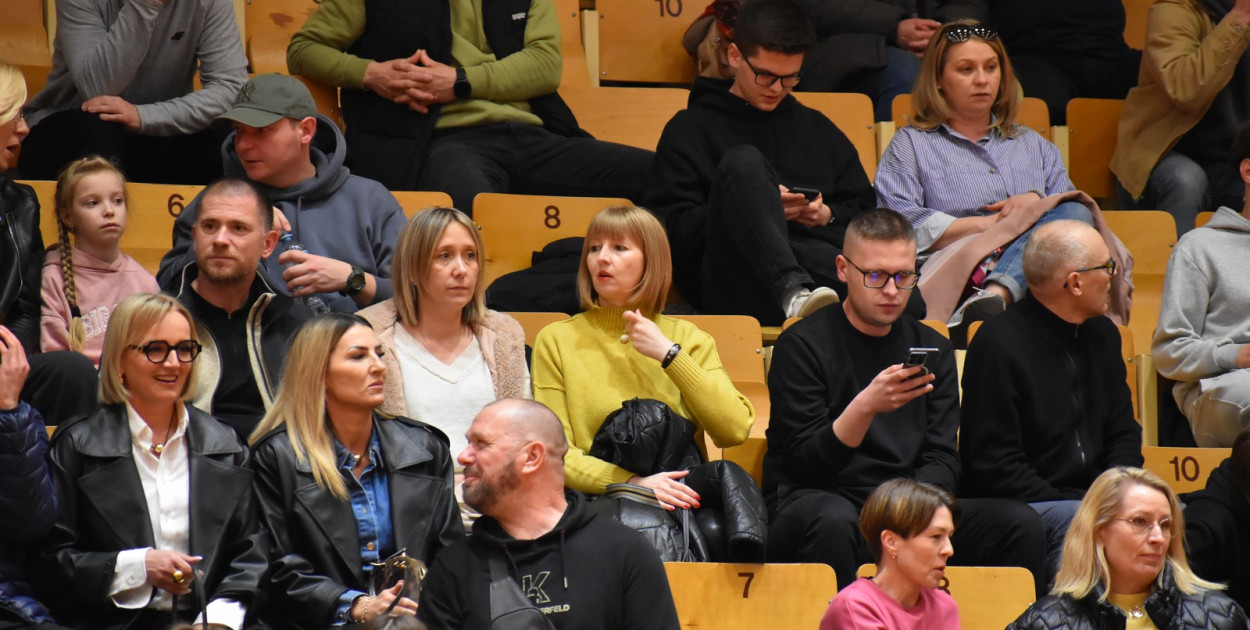 Kibice na meczu Siarka - Astoria