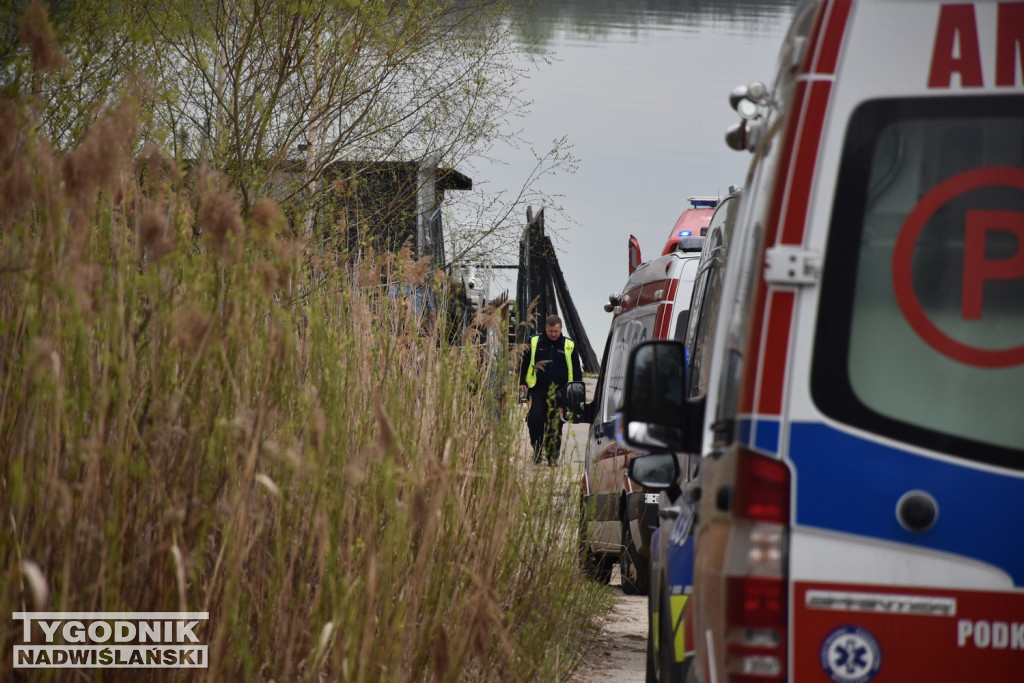 Akcja ratunkowa nad Jeziorem Tarnobrzeskim