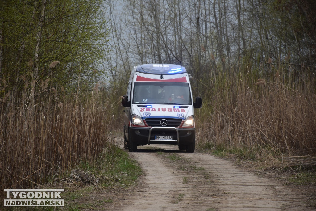 Akcja ratunkowa nad Jeziorem Tarnobrzeskim