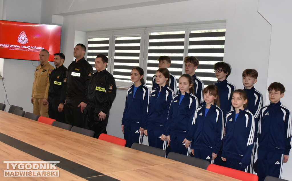 Uroczystość  w Komendzie Powiatowej PSP