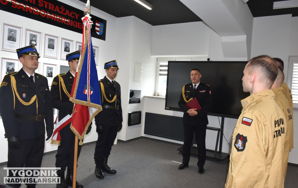 Uroczystość  w Komendzie Powiatowej PSP