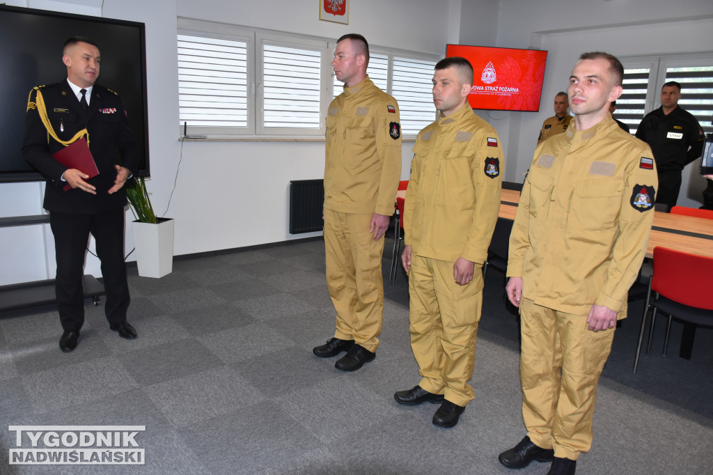 Uroczystość  w Komendzie Powiatowej PSP
