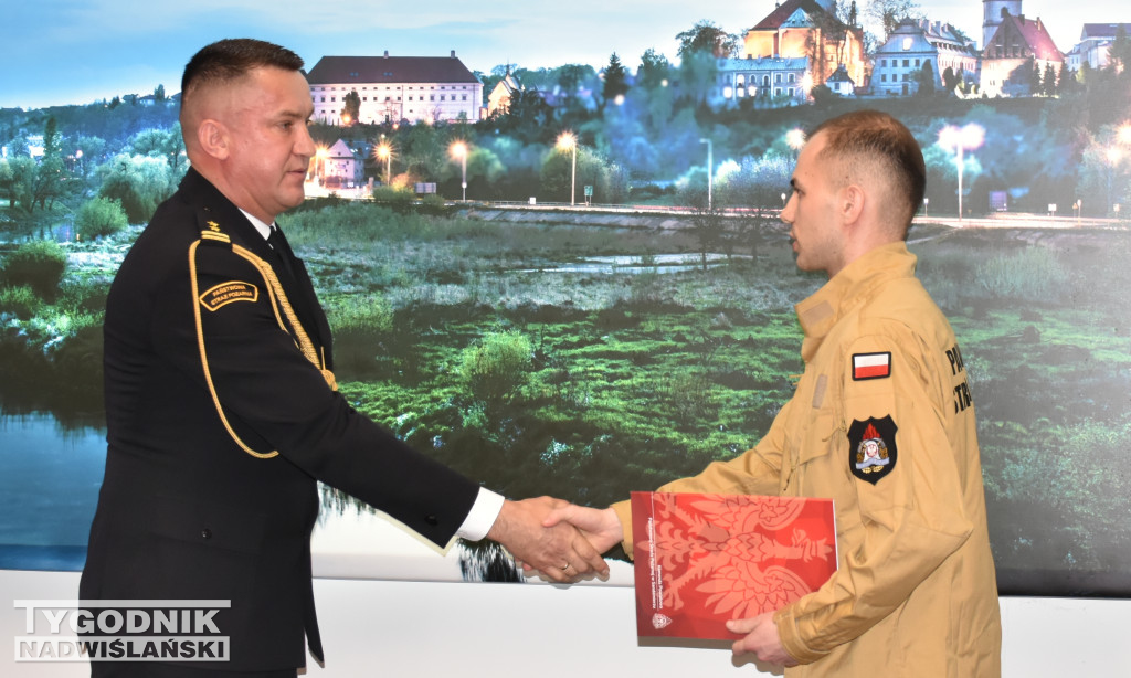 Uroczystość  w Komendzie Powiatowej PSP