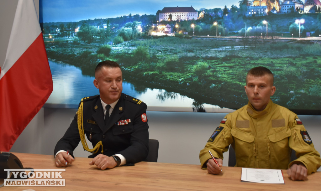 Uroczystość  w Komendzie Powiatowej PSP