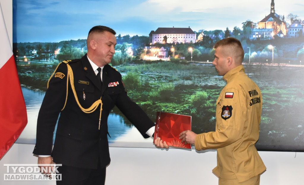 Uroczystość  w Komendzie Powiatowej PSP