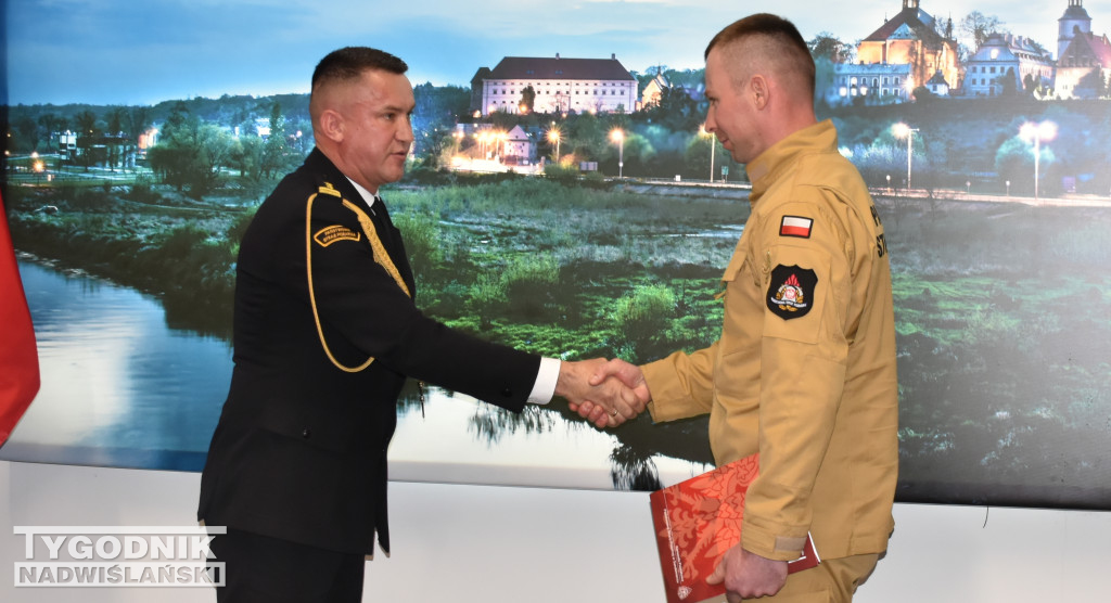 Uroczystość  w Komendzie Powiatowej PSP