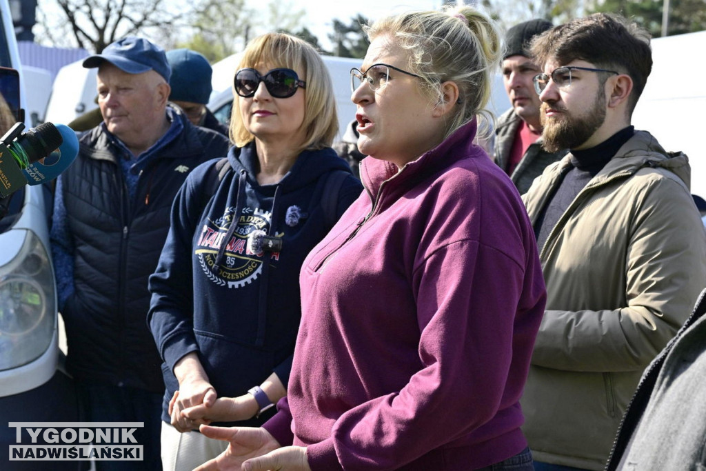 Spotkanie na targowisku w Stalowej Woli